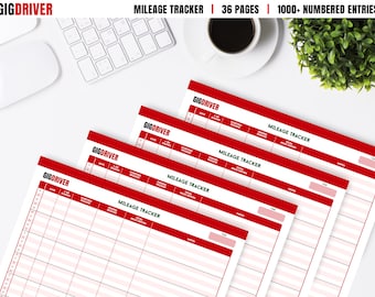 Printable Mileage Tracker, Customer Tracking Template, Mileage Tracking Template, Digital Mileage Log, Mileage Tracker Spreadsheet