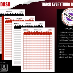 Printable Tracking Templates Bundle, Digital Tracking Templates, Tracking Templates, Tracking Spreadsheet, Digital Work Logs, Journal