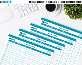Printable Mileage Tracker, Customer Tracking Template, Mileage Tracking Template, Digital Mileage Log, Mileage Tracker Spreadsheet