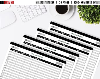 Printable Mileage Tracker, Customer Tracking Template, Mileage Tracking Template, Digital Mileage Log, Mileage Tracker Spreadsheet