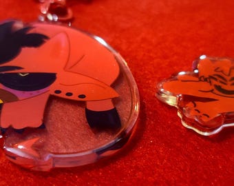 IN STOCK -  DEMON Imp Epoxy 3 Inch Charms & Sticker