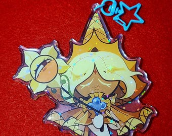 IN STOCK - COOKIERUN Large Pure Vanilla Cookie Epoxy Holo 4 Inch Charm