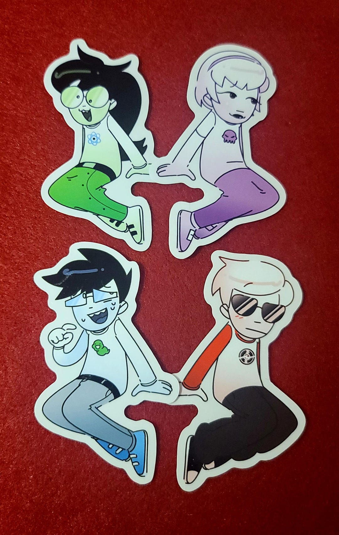 IN STOCK - HOMESTUCK Beta Kids Stickers 3 Inch Vinyl Clear Weatherproof ...