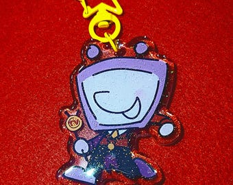 IN STOCK - DELTARUNE Tenna Glitter Epoxy 2.5 Inch Charm & Sticker