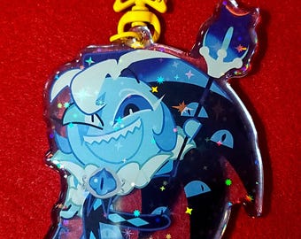 IN STOCK - COOKIERUNShadow Milk Cookie Epoxy Holo 3.5 Inch Charm