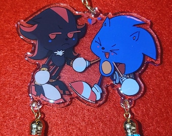 IN STOCK - Sonadow Sonic the Hedgehog Epoxy Tassel 3.5 Inch Charm & Sticker