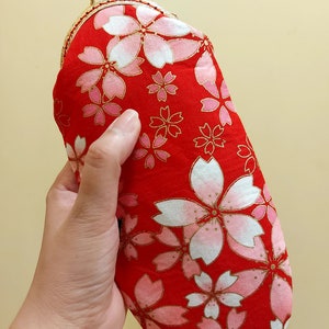 Handgenähte Rahmentasche -FP0211 Kussverschluss-Rahmentasche, Nähstifttasche, besondere Anlässe, einzigartige Handarbeit, Vintage-Tasche Handgemachte Rahmentasche