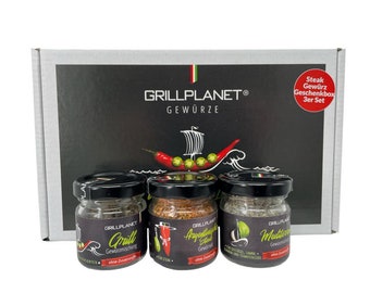 10.90 EUR/piece Spice gift set for grilling and steak - premium quality steak spice and grill spice from Grillplanet without additives