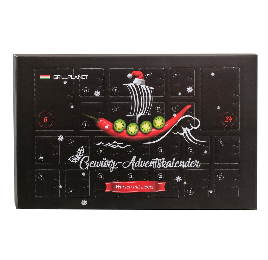 EUR 39.90/pc. Spices Advent Calendar With 24 Spices Premium Etsy