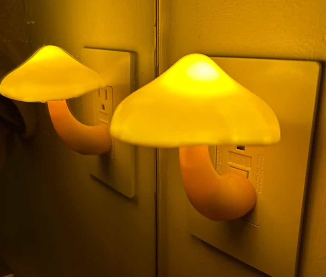 Mushroom Night Light Plug in Wall Lamp Cute Mushroom Lamp Etsy UK