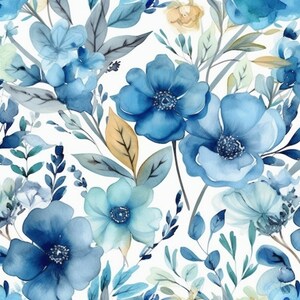 Blue Blossoms Pattern