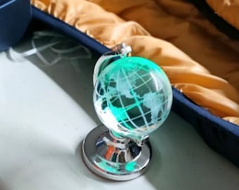 Mini globe en cristal avec lumières, tellurion en cristal, globe terrestre, jouets éducatifs, fournitures de bureau, décor de bureau
