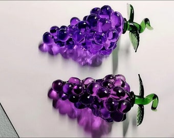 Hand Blown Glass Grape , Glass Grape , Hand Blown Art Glass,glass Grape sculpture,Grape Figurine