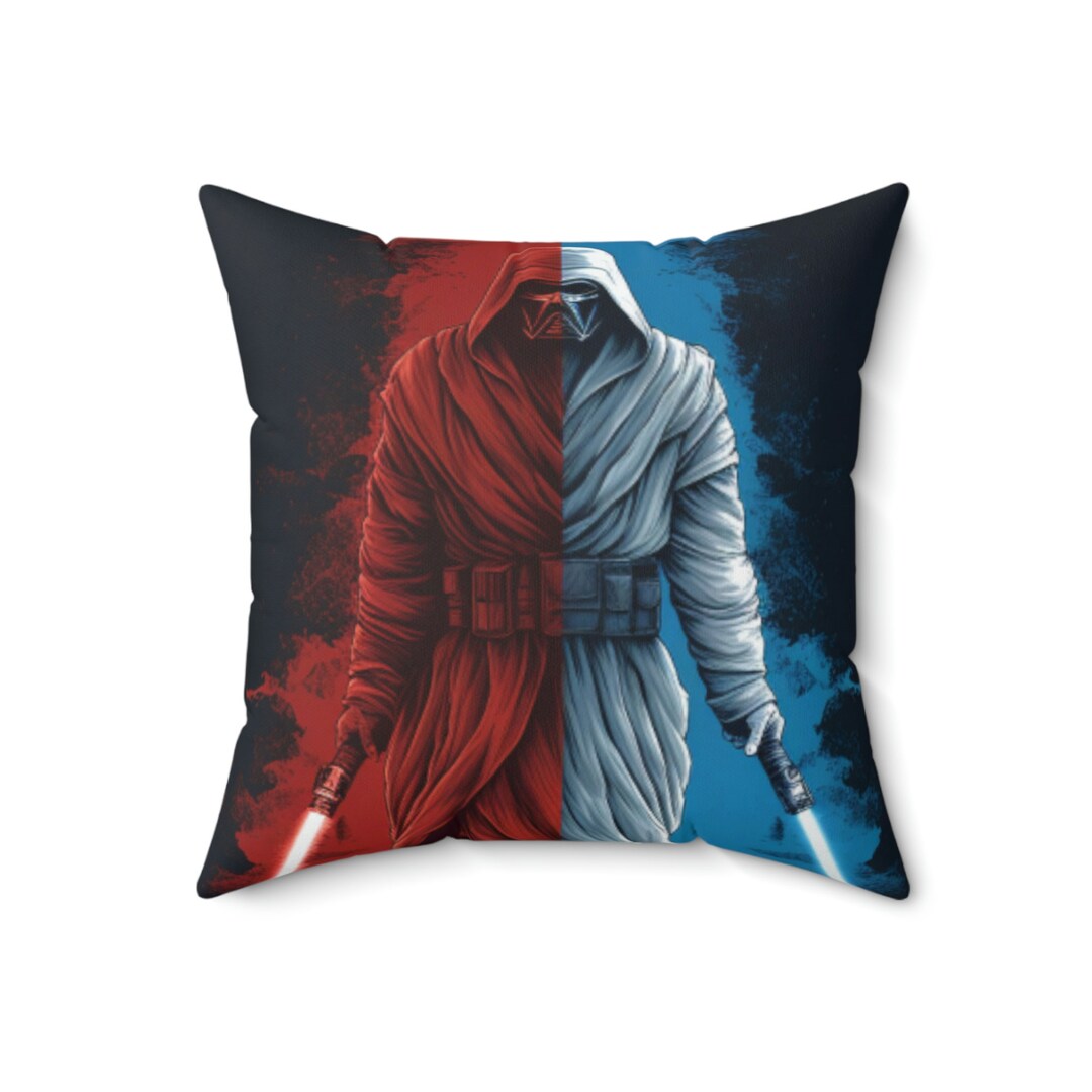 Jedi and Sith Pillow Star Wars Square Pillow Decorative Etsy