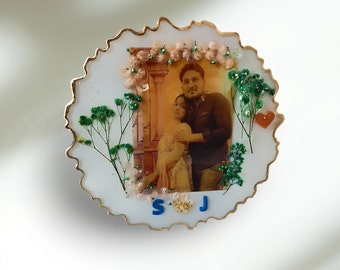 Resin art photo frame