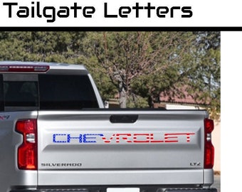 2019+ Silverado Tailgate Decal, 3D Raised Tailgate Letters, for 2019+ Chevy Silverado, Chevrolet Silverado