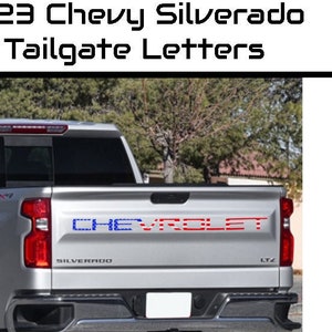 2019+ Silverado Tailgate Decal, 3D Raised Tailgate Letters, for 2019+ Chevy Silverado, Chevrolet Silverado
