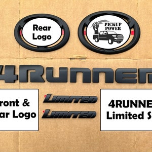 4runner Decal 5th Gen Blackout Emblem Overlay SR5 off Road Limited ...