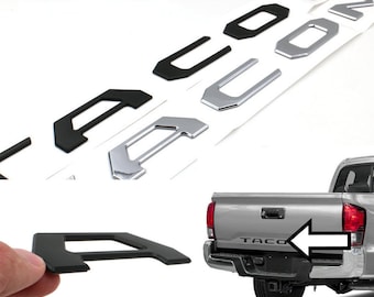 3rd Gen Tacoma Blackout Accessories Emblem Overlay, Tailgate Letter Insert, for 2016-2023