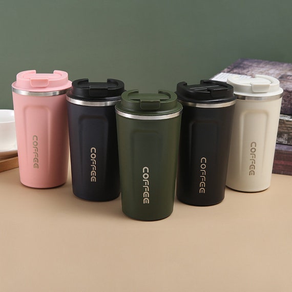 380/510ml Stainless Steel Coffee Mug Leak-proof Thermos Travel