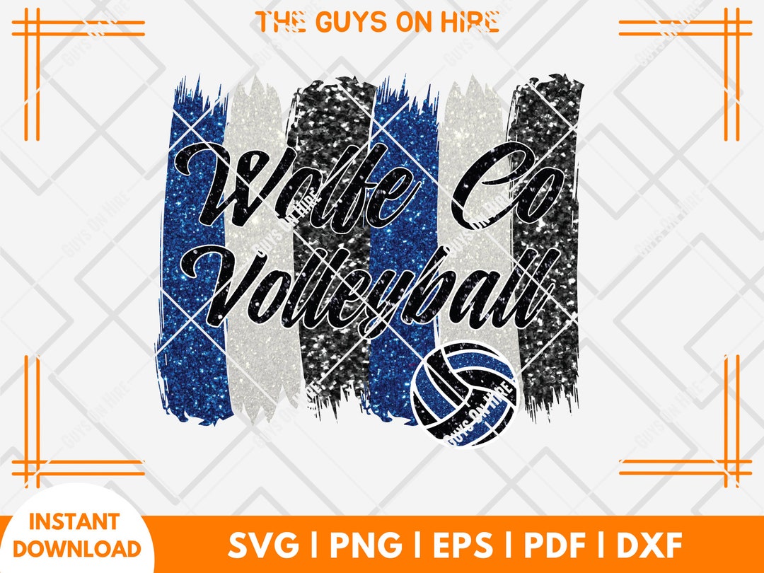 Volleyball Svg Designs, Png Dxf Eps, Volleyball Team Shirt Design, Volleyball Svg for Team