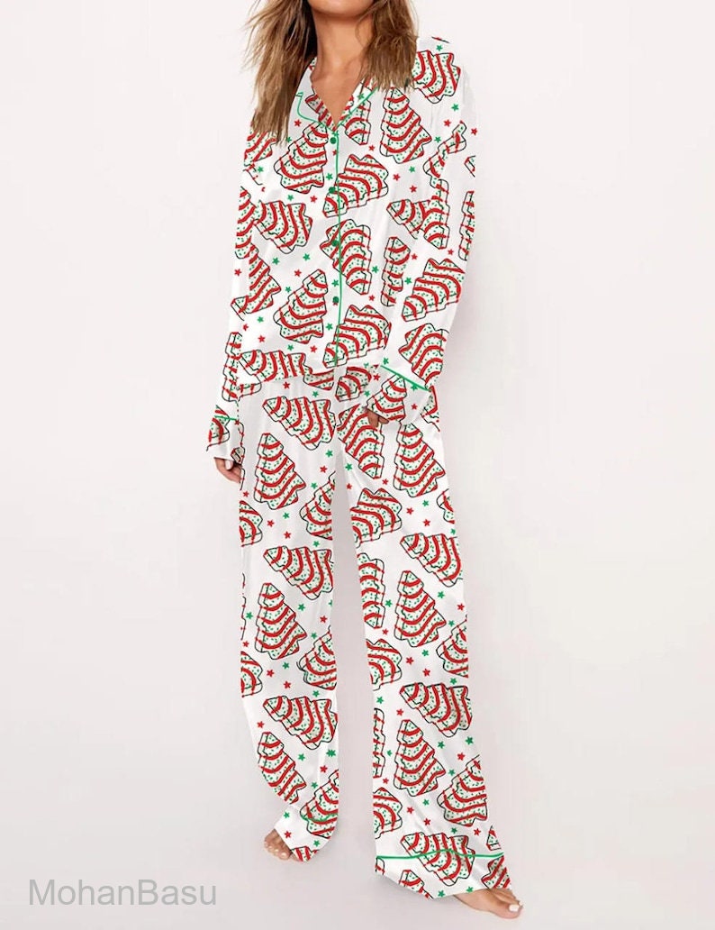 Christmas Tree Cakes Pajama Set, Nutcracker Pajamas sold by Zany Pickax SKU 93860264 45 OFF