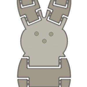 Articulated Bunny STL File – 3D Printable Easter Bunny Toy (Personal Use Only)