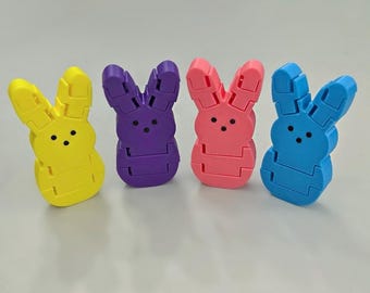 Articulated Bunny Fidget Toy - Cute 3D Printed Easter Bunny