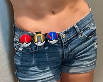 Pokeball Cosplay Prop with Belt Clip