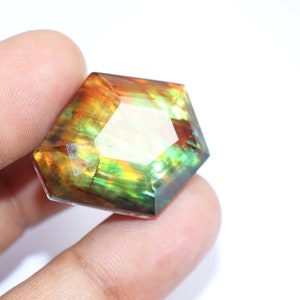 Ethiopian Opal Natural Gemstone Jumbo Fire Untreated Loose Gemstone 36.00 Ct image 5