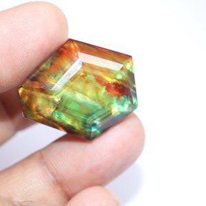 Ethiopian Opal Natural Gemstone Jumbo Fire Untreated Loose Gemstone 36.00 Ct image 4