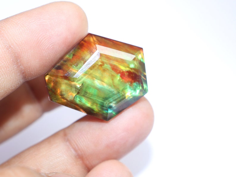 Ethiopian Opal Natural Gemstone Jumbo Fire Untreated Loose Gemstone 36.00 Ct image 4