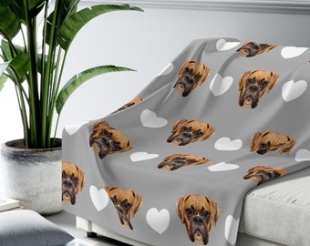 Custom Pet Blanket | Sherpa Fleece | Velveteen Blanket | Custom Dog / Cat Blanket | Custom Pet Lover Gift | Personalized Cat / Dog Gift