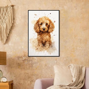 Poodle Watercolor Art Print | Poodle Canvas / Acrylic / Aluminum | Poodle Poster | Poodle Lovers Gift | Poodle Wall Art
