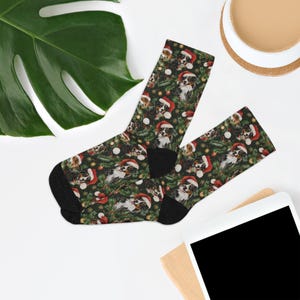 Aussie Eco-Friendly Socks | Australian Shepherd Premium Crew Socks | Aussie Lovers Gifts | Unique Aussie Design | Dog Lover Socks