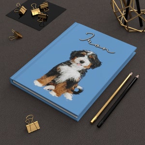 Custom Pet Photo & Name Hardcover Journal | Custom Dog/Cat Journal | Custom Pet Lover Gift | Personalized Gift | Custom Pet Notebook