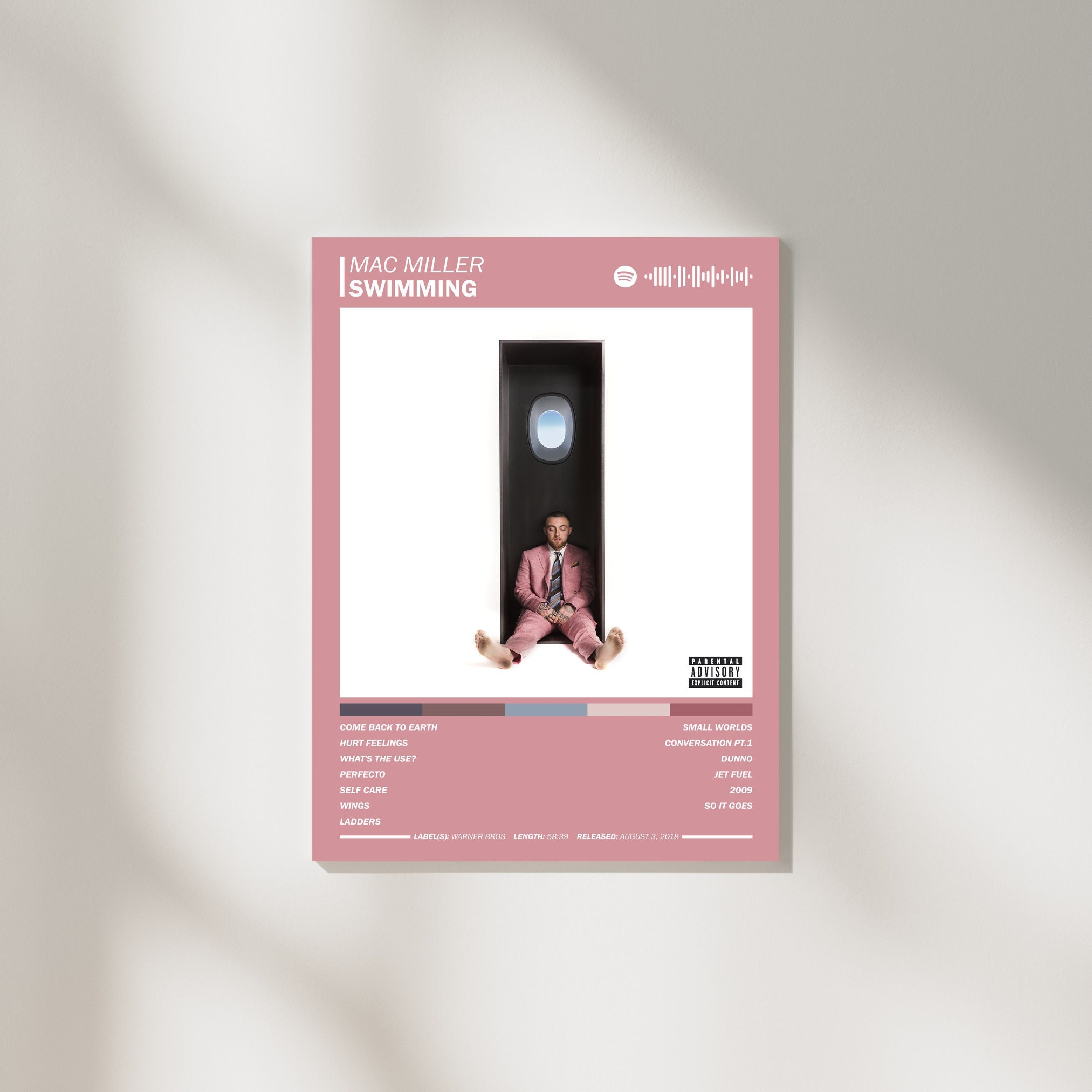 Mac Miller Poster 60x90cm - Ungerahmte Leinwand Drucke Für Zimmer & Schlafzimmer Deko