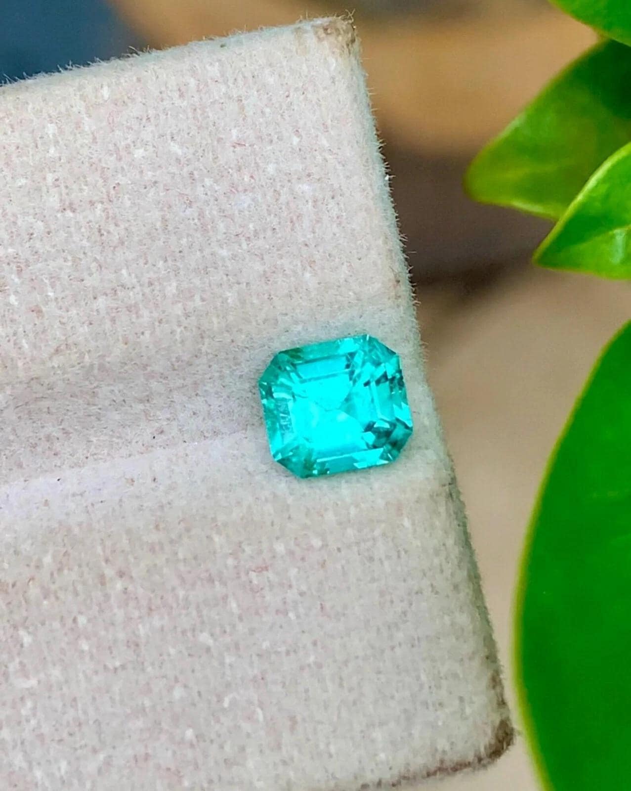 8.90 Ct Certified Natural Paraiba Tourmaline Neon Blue Asscher Cut Loose Gemstone