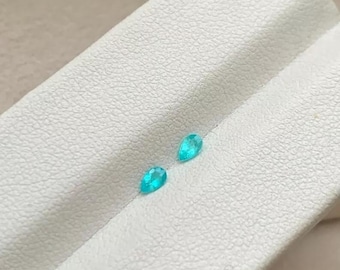 7 Ct 2 Pcs Certified Natural Flawless Blue Paraiba Tourmaline Loose Gemstone Best Offer For Sale