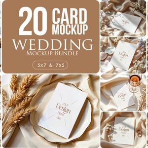 Modello PSD per mockup di biglietti da visita 5x7, carta da lettere bianca minimalista per matrimoni, baby shower e inviti, oggetto intelligente modificabile
