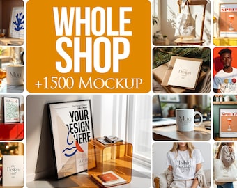 1500+ PSD Mockup Bundle: Whole Shop Lifetime Access