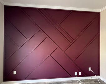 Custom Accent Wall Design Plans, Trim Wall Blueprints (Digital Download)