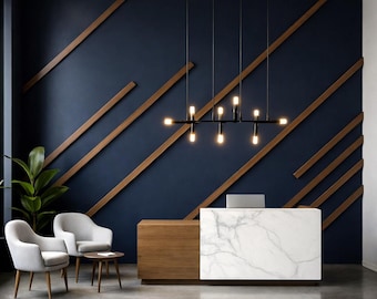 Customized Accent Wall Plans, Amazing Wall Design, Trim Wall Design, Digital Download , Unique Wall Design With Blueprints And Cutting List