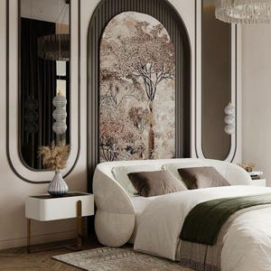 Custom 3D Bed & Headboard Wall Designs – Creative Wooden Panel Ideas for Your Bedroom
