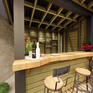 DIY Outdoor Bar Plans, Step-by-step Instructions (PDF Download) - Etsy
