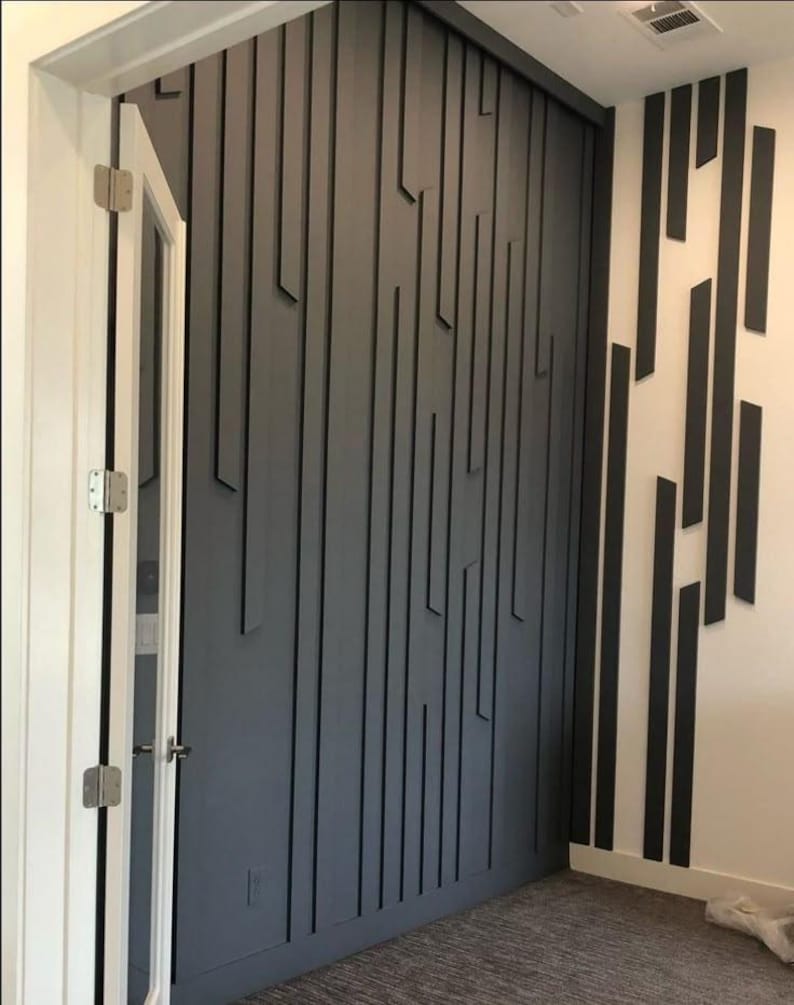 Geometric Wall Paneling, Modern Accent Wall Design - Etsy