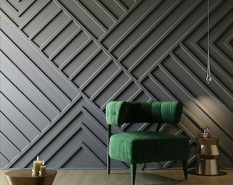 Customized Accent Wall Plans, Amazing Wall Design, Trim Wall Design, Digital Download , Unique Wall Design With Blueprints And Cutting List