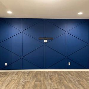 Customized Accent Wall Plans, Amazing Wall Design, Trim Wall Design, Digital Download , Unique Wall Design With Blueprints And Cutting List