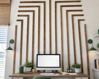 Customized Accent Wall Plans, Amazing Wall Design, Trim Wall Design, Digital Download , Unique Wall Design With Blueprints And Cutting List