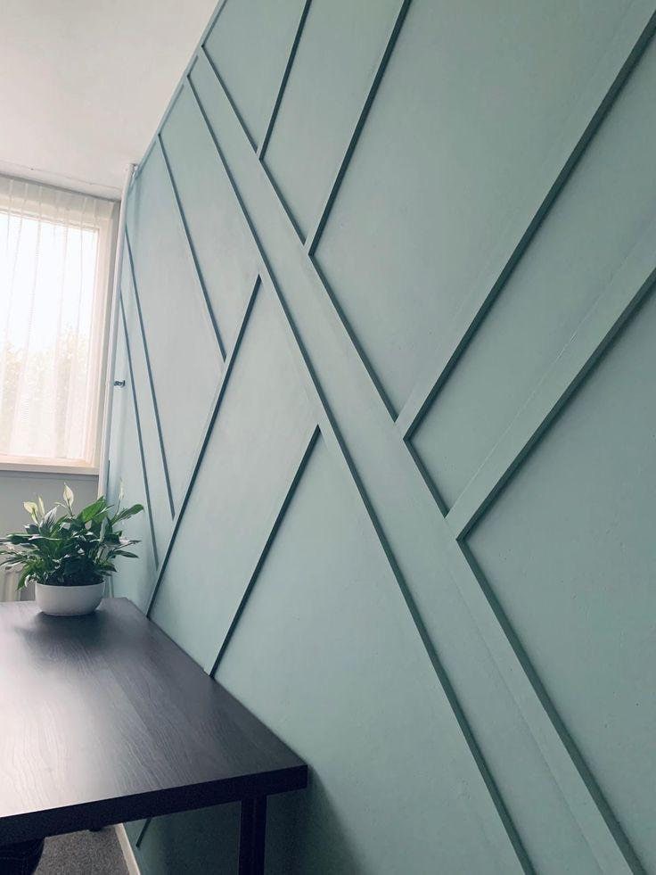 Customized Accent Wall Plans, Amazing Wall Design, Trim Wall Design, Digital Download , Unique Wall Design With Blueprints And Cutting List